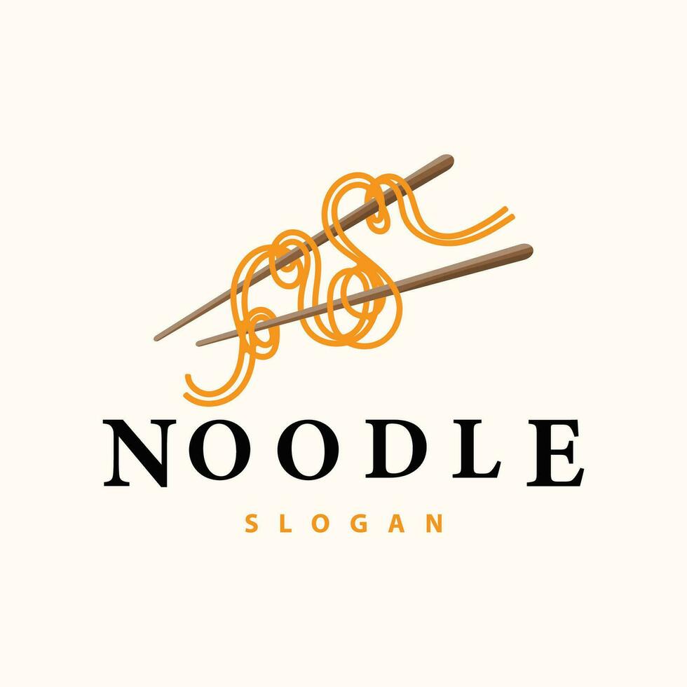 fideos logo vector tradicional japonés comida ramen tallarines restaurante marca silueta diseño modelo