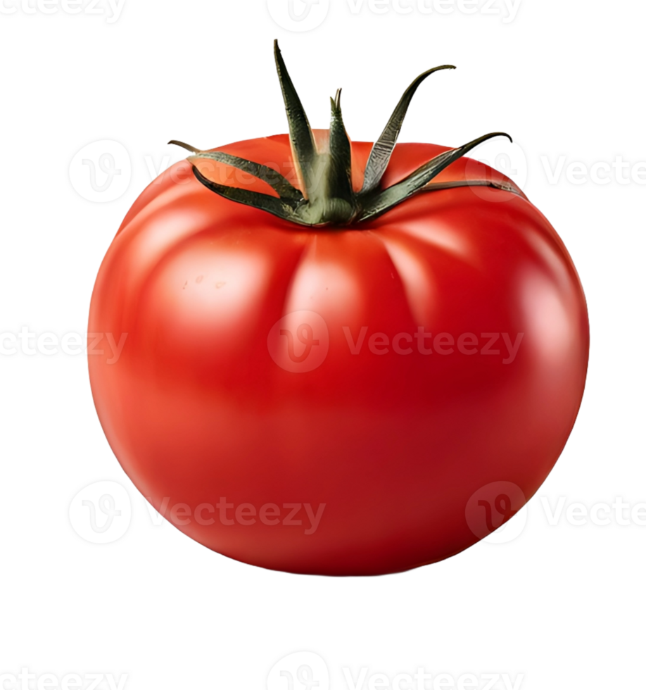 AI generated Red tomato isolated on PNG background