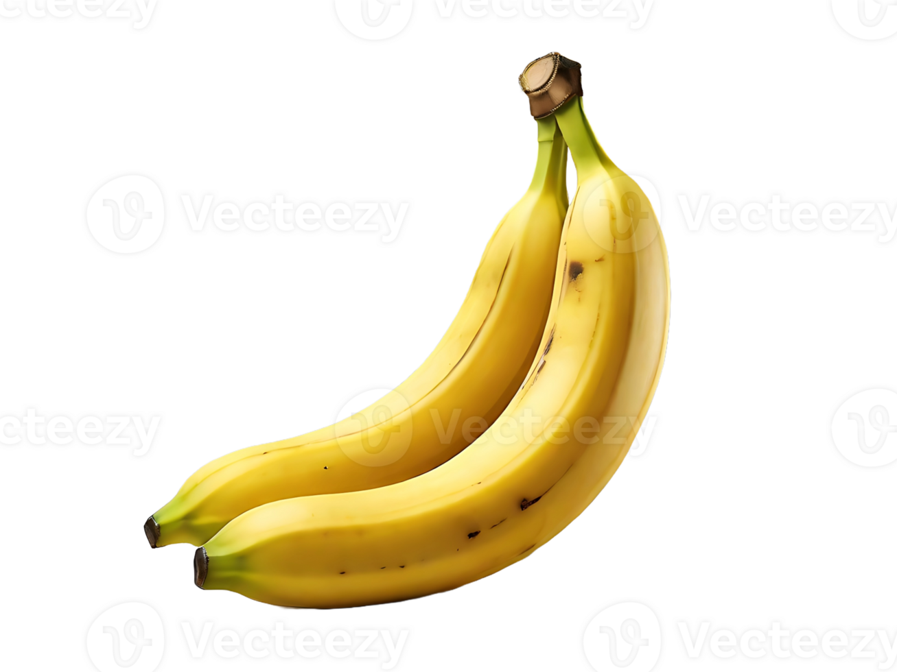AI generated Ripe yellow banana PNG