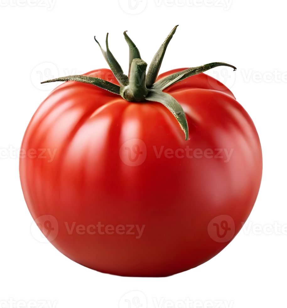 AI generated Red tomato isolated on PNG background