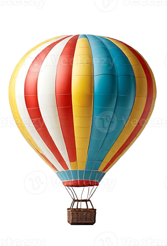 AI generated Hot air ballon on png background