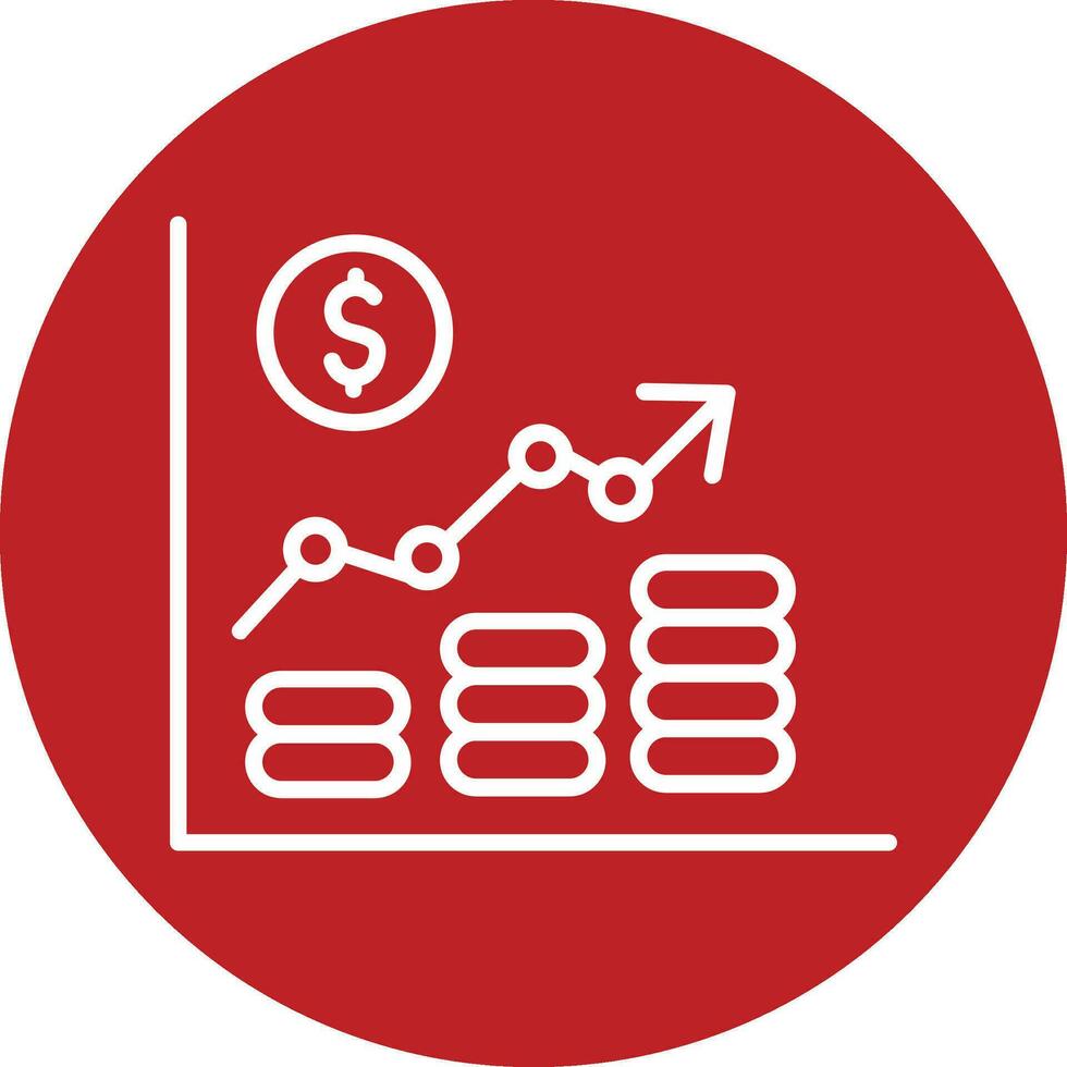 icono de vector de diagrama