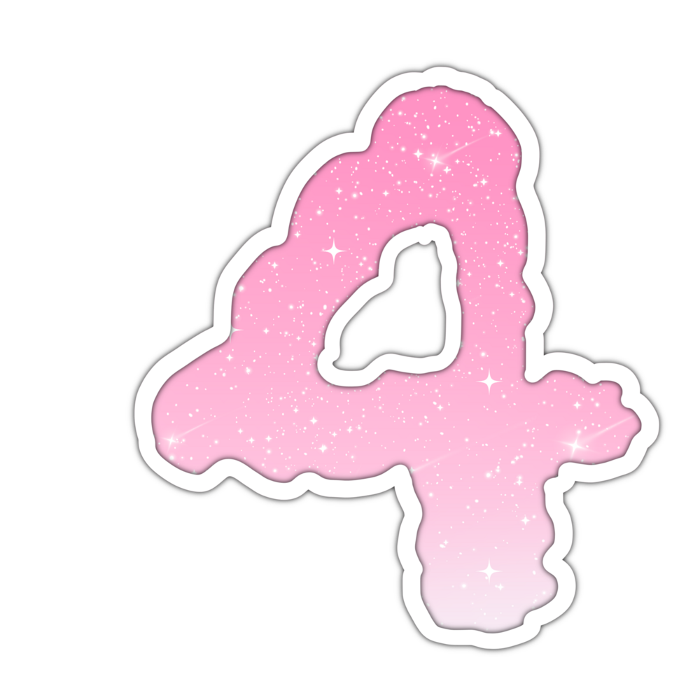 Letter number Alphabet pink gradient glitter for valentine 36943473 PNG
