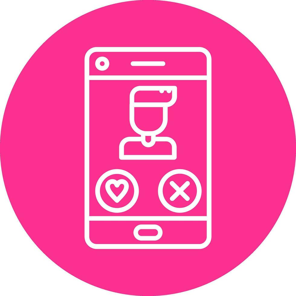 Dating App Vector Icon