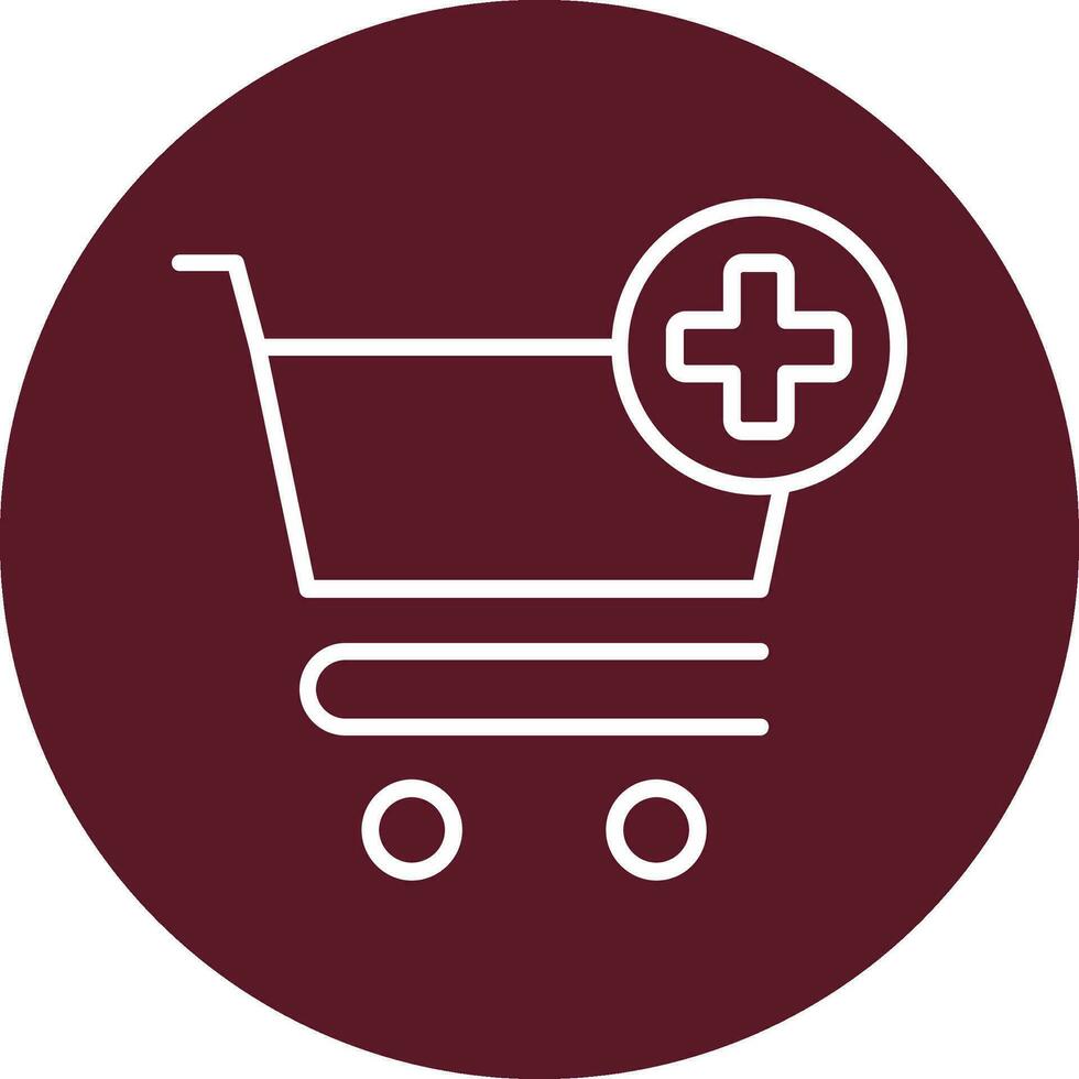 icono de vector de carrito de compras