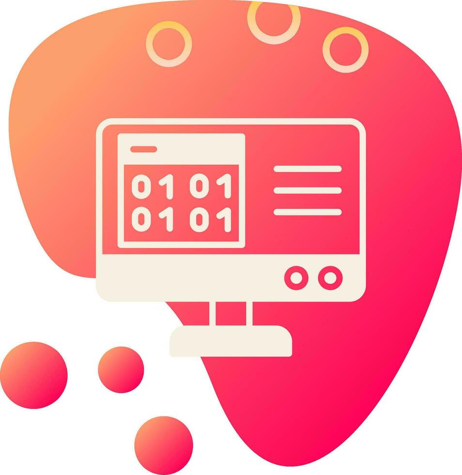 Binary Code Vector Icon