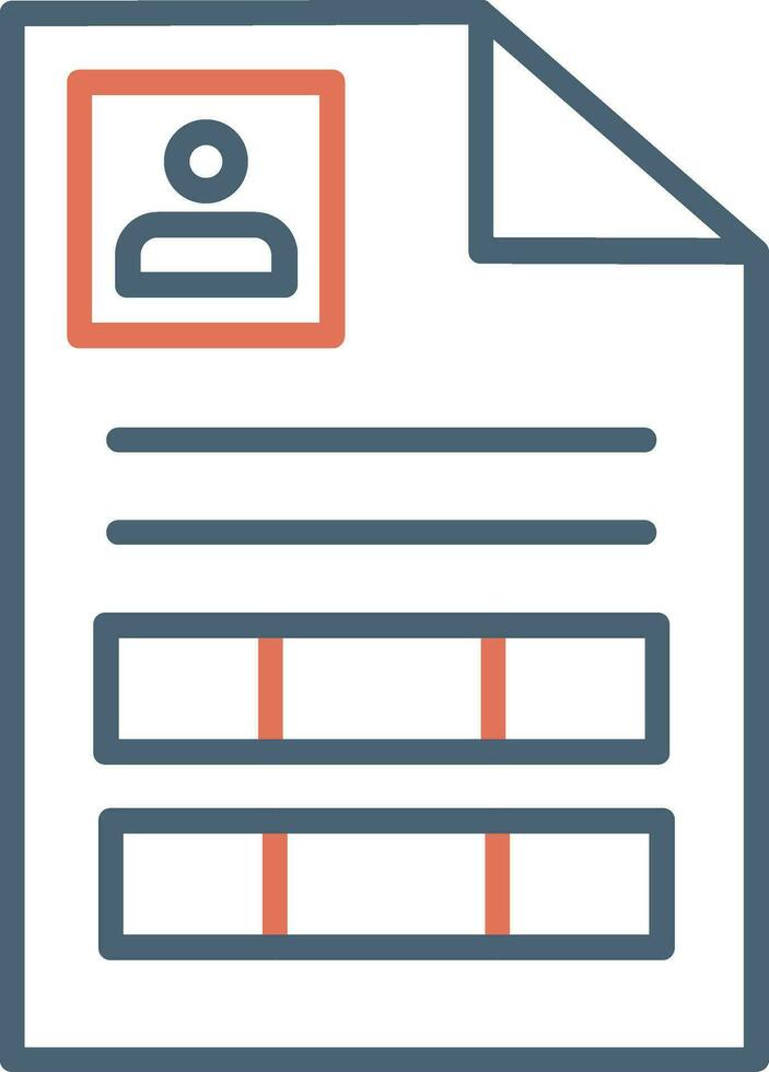 Curriculum Vitae Vector Icon