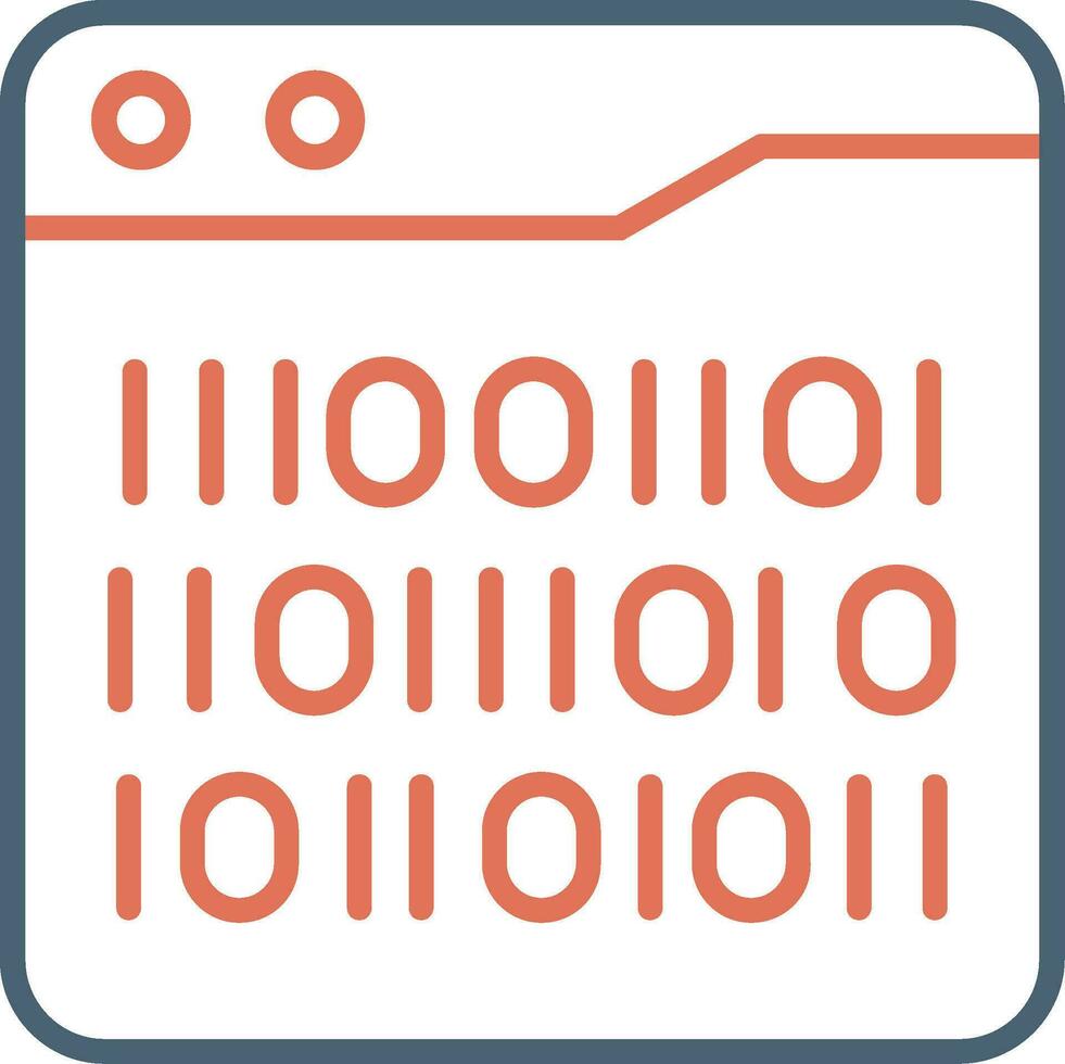 Binary Code Vector Icon