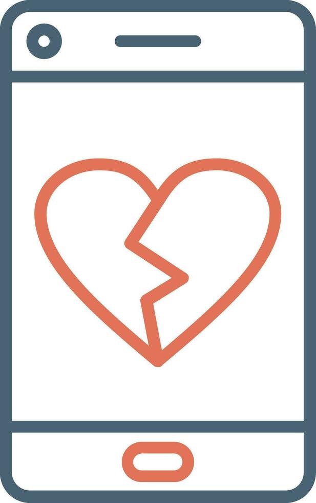 Heart Break Vector Icon