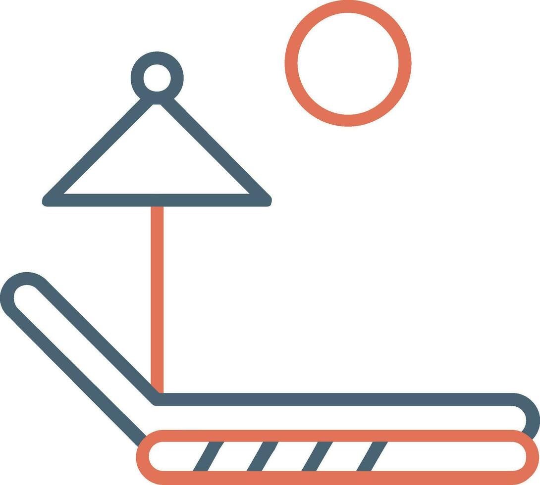 Sunbed Vector Icon