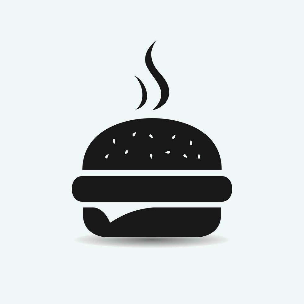 hamburguesa vector icono ilustración aislado en un blanco antecedentes