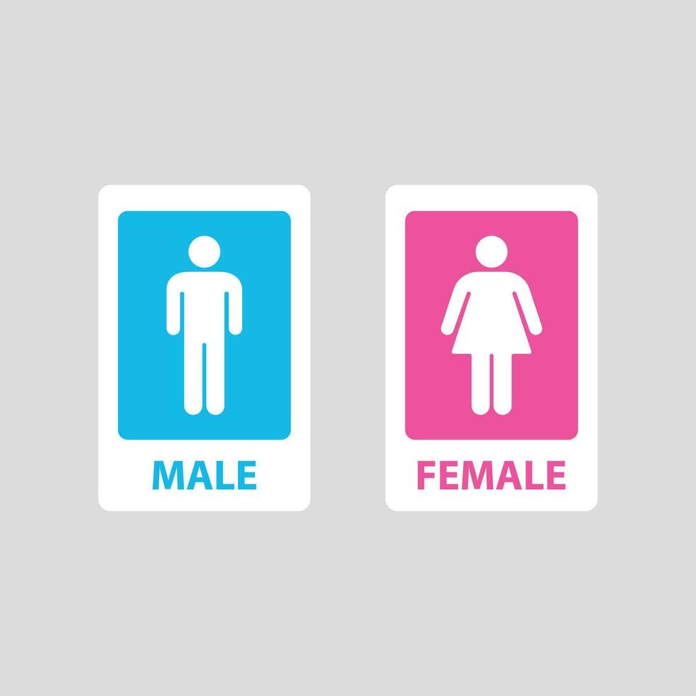 masculino y hembra signo. personas icono conjunto . vector ilustración