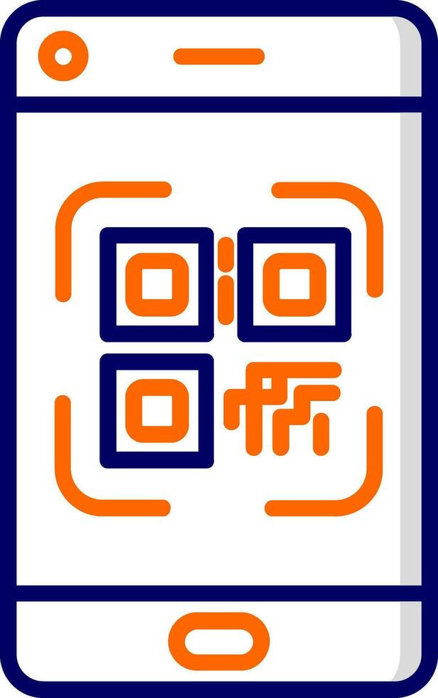 Smartphone Qr Code Vector Icon