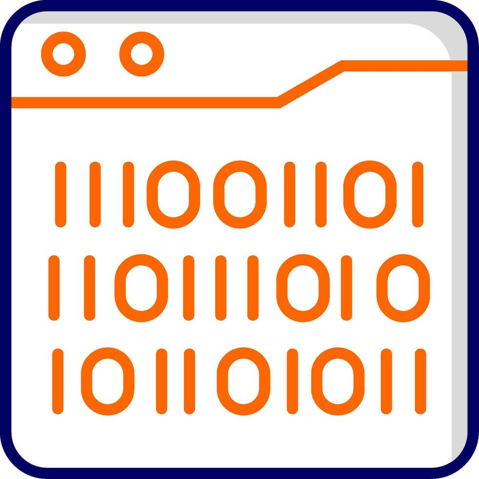 Binary Code Vector Icon