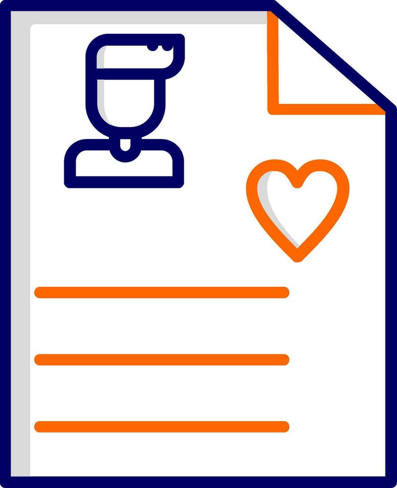 User Biodata Vector Icon