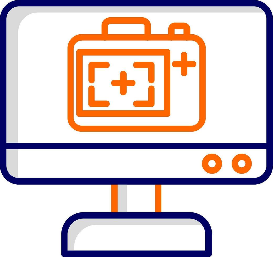 Monitor Screen Vector Icon