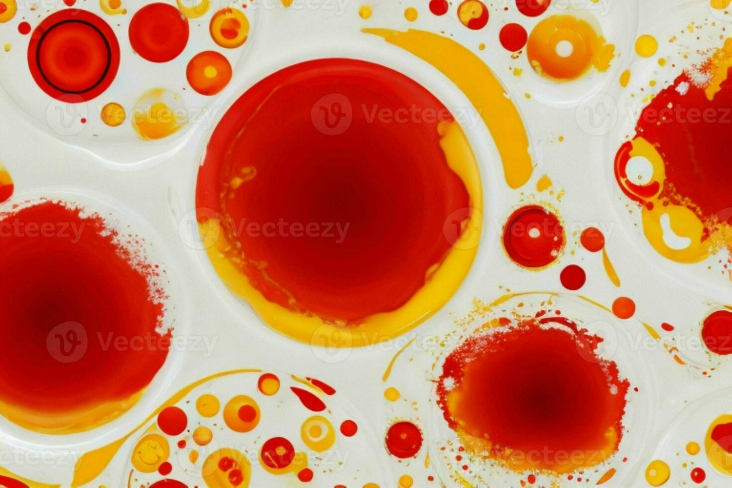 AI generated Abstract liquid circles background. Pro Photo