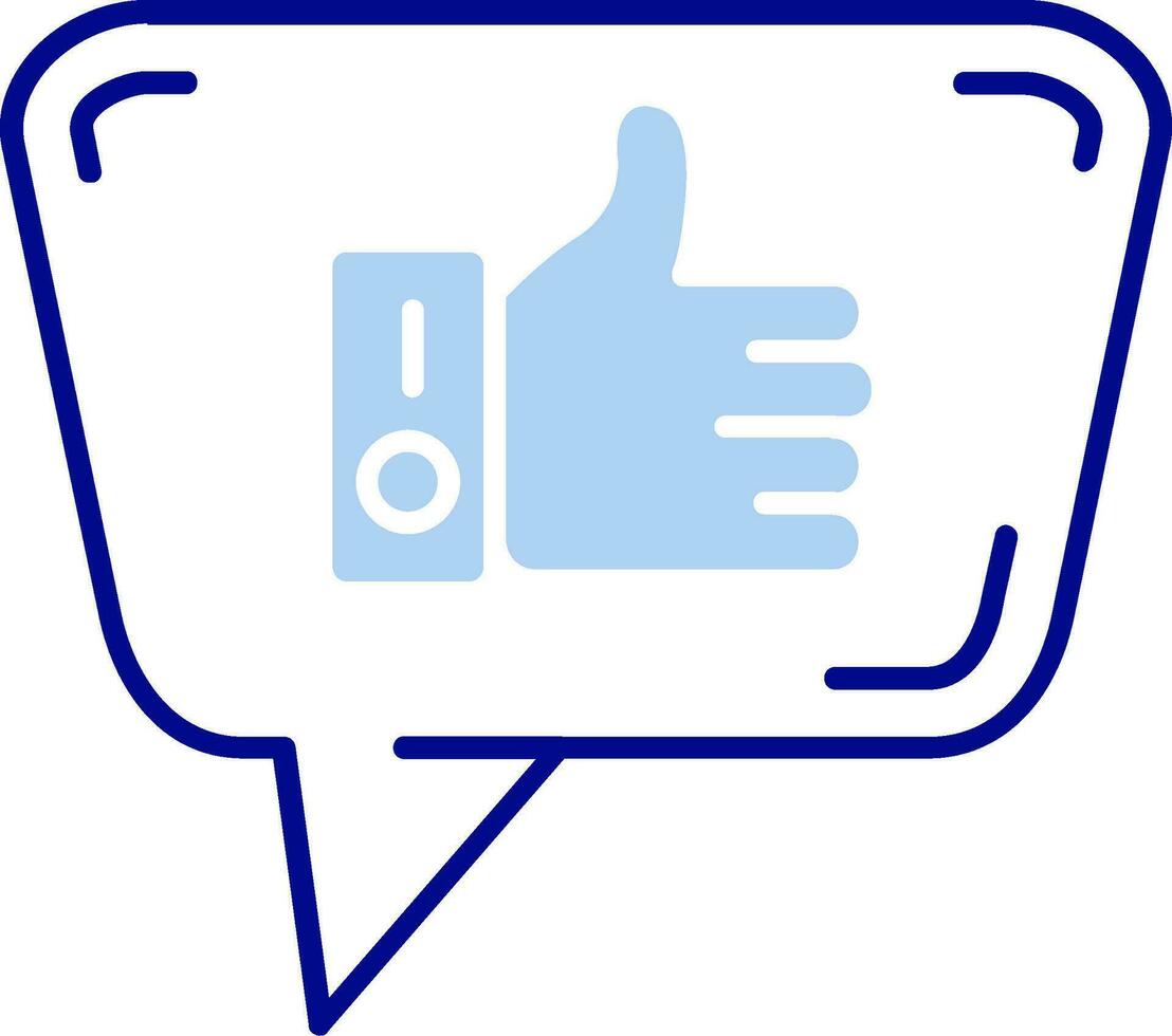 Like Line Filled Icon vector