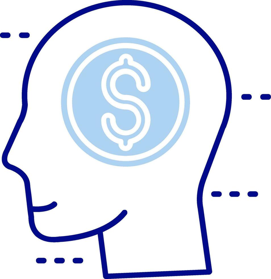 Greed Line Filled Icon vector