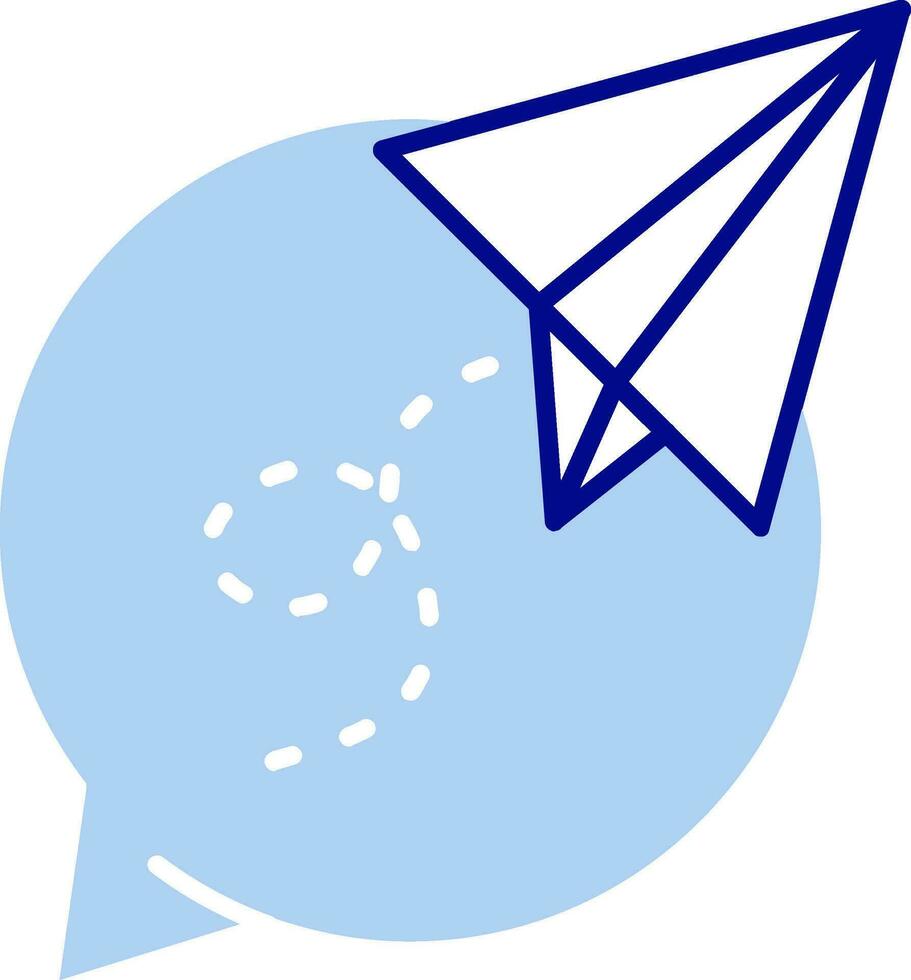 Paper plane Line Filled Icon vector