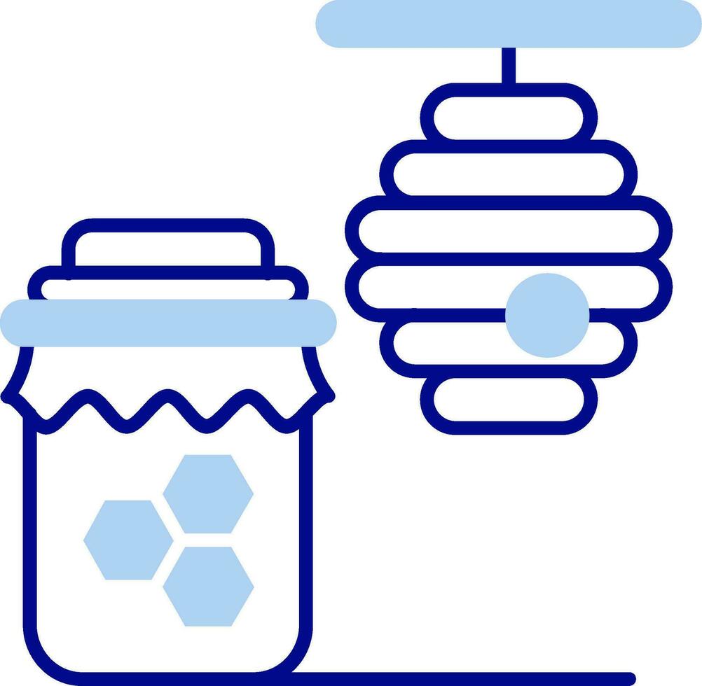 Honey Line Filled Icon vector