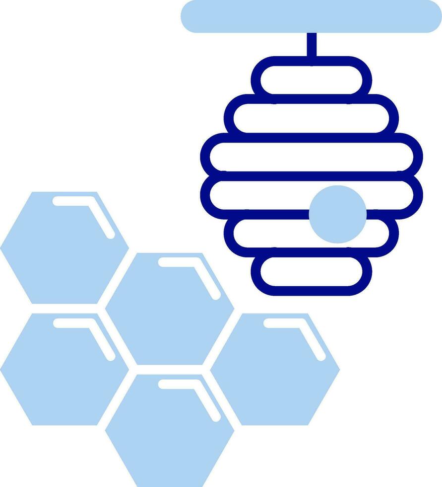 Honeycomb Line Filled Icon vector