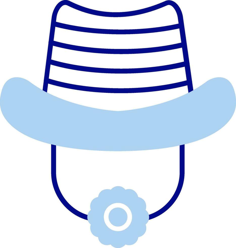 Hat Line Filled Icon vector