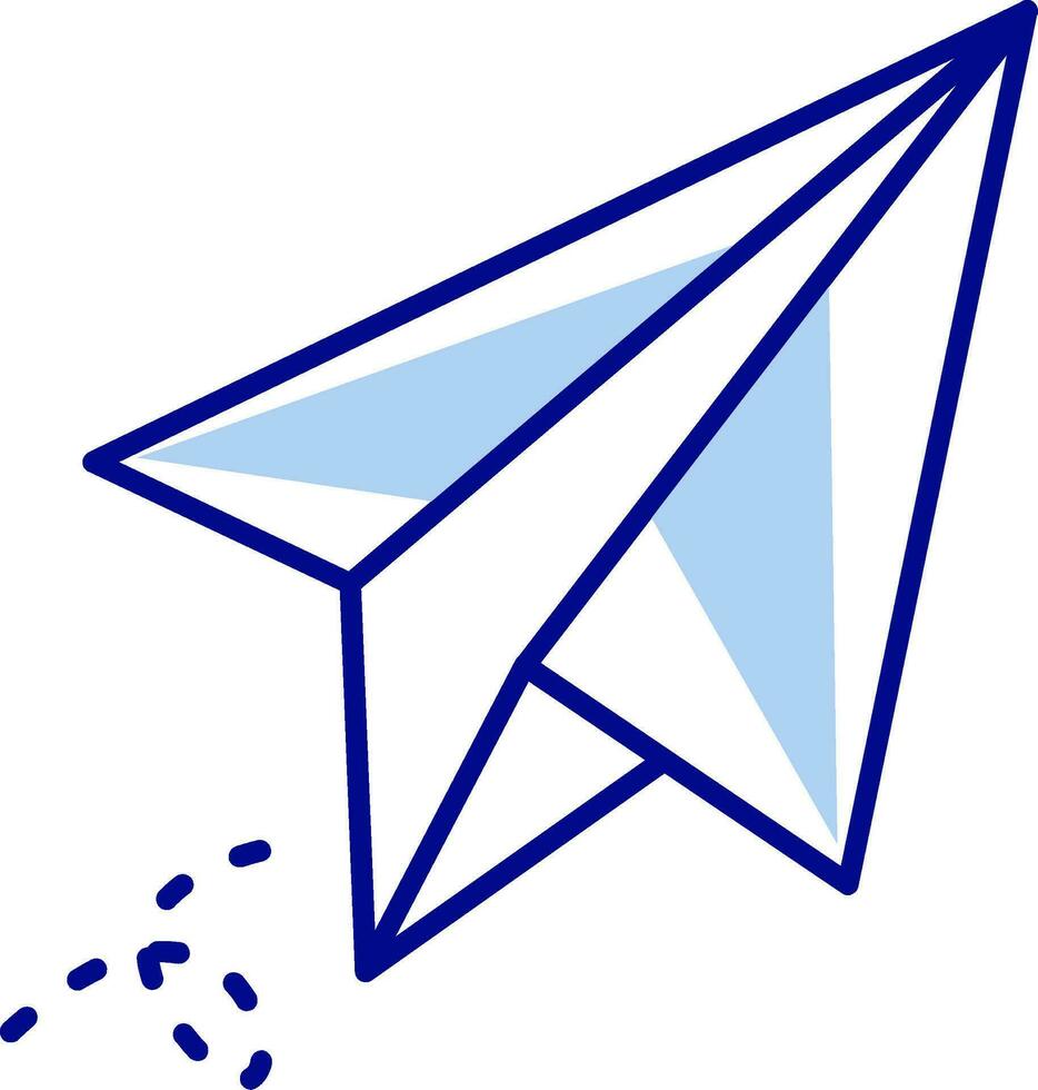 Paper plane Line Filled Icon vector