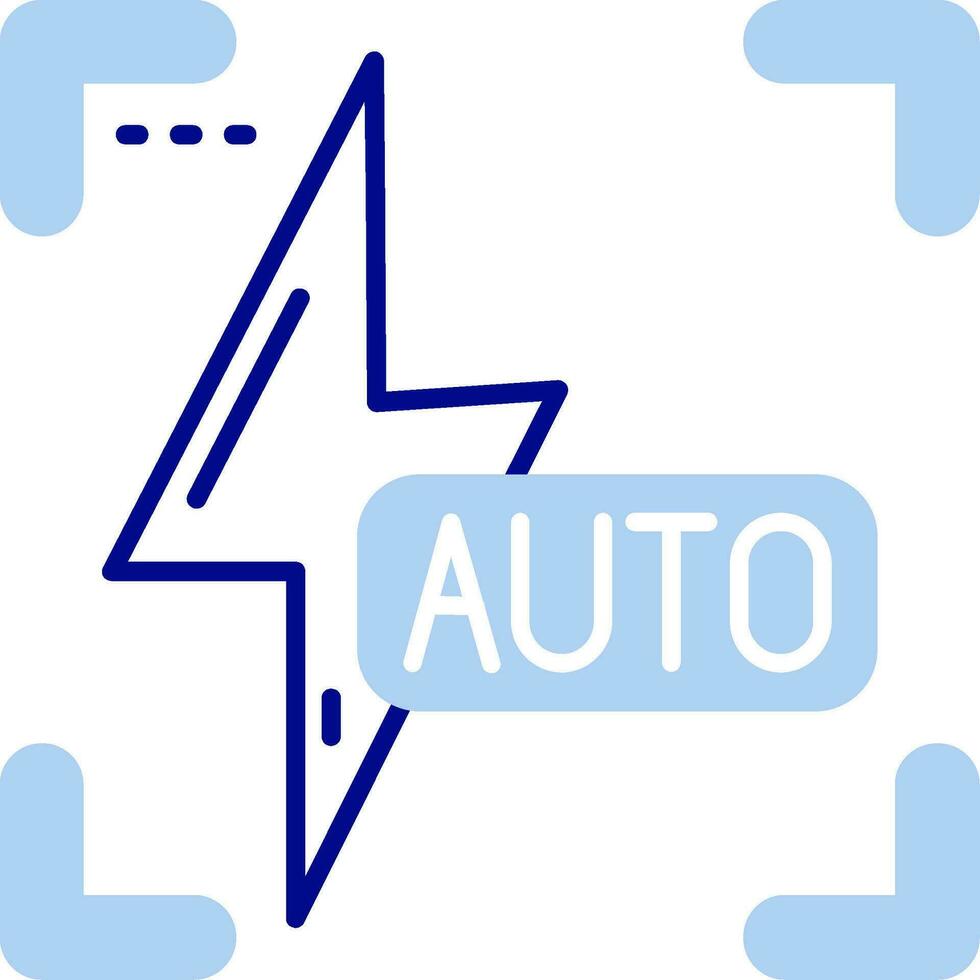 Auto flash Line Filled Icon vector