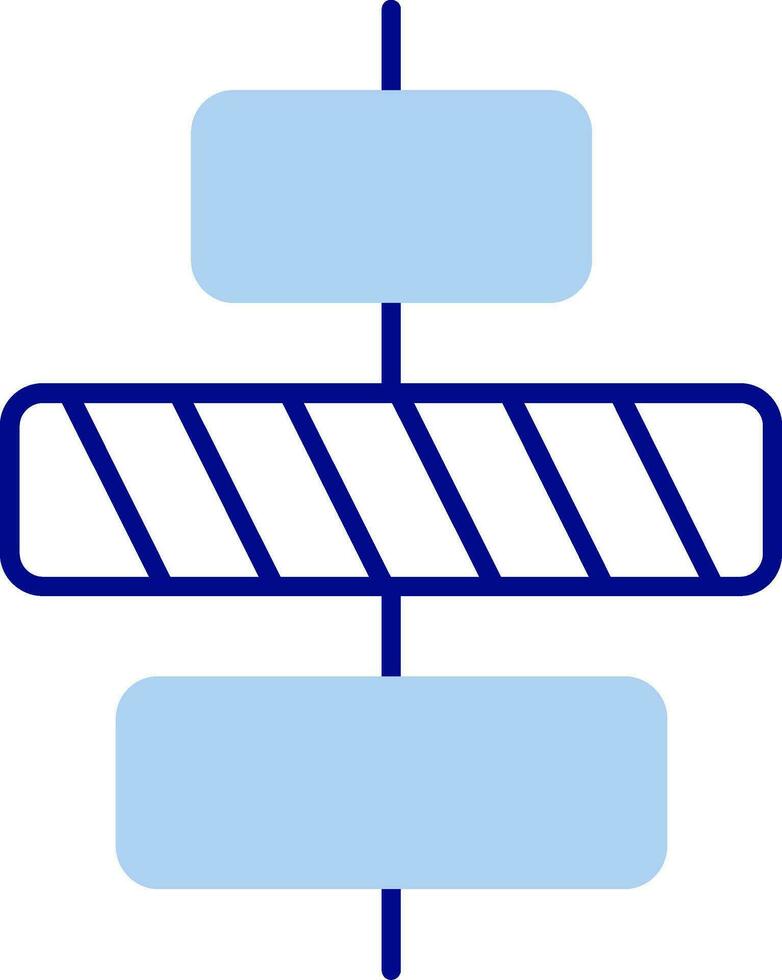 Center alignment Line Filled Icon vector