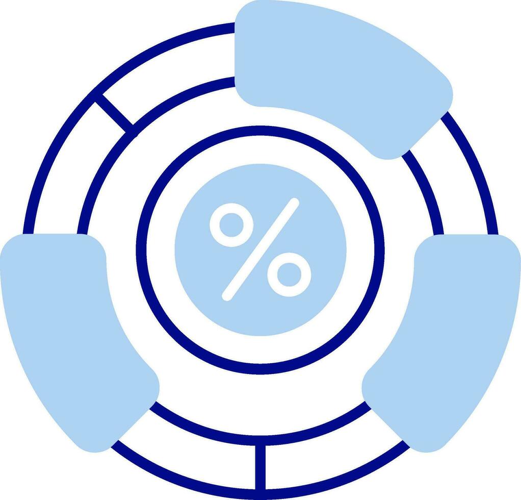 Ratio Line Filled Icon vector