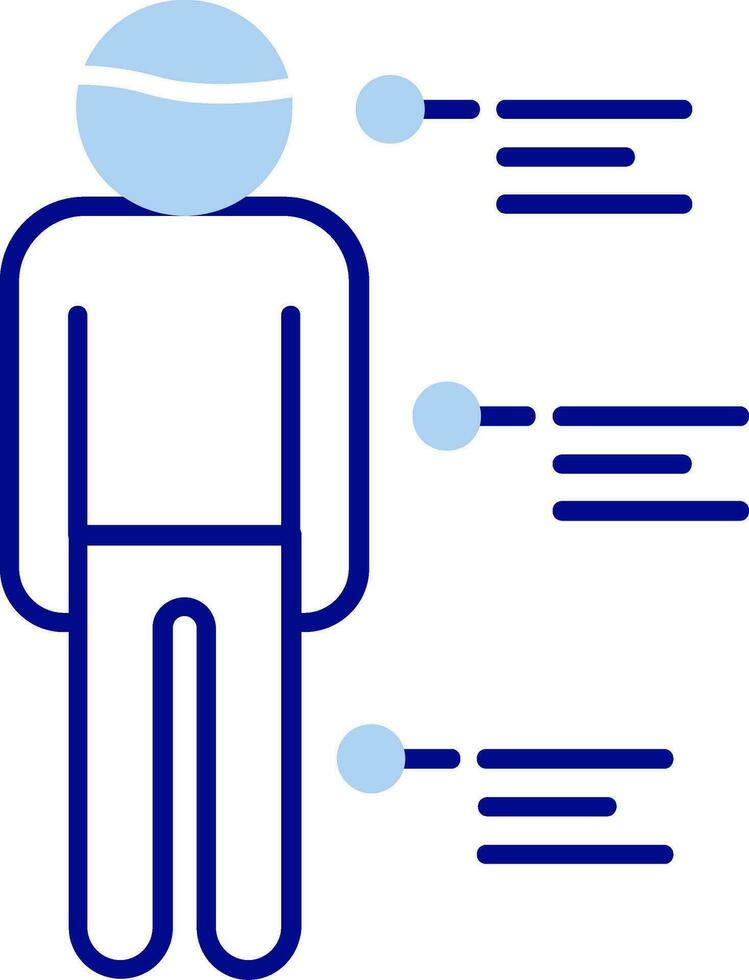 Person Line Filled Icon vector