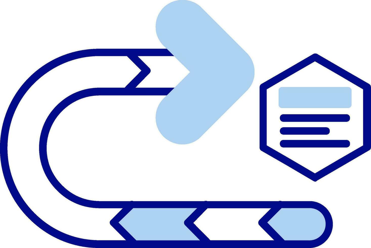 Right turn Line Filled Icon vector