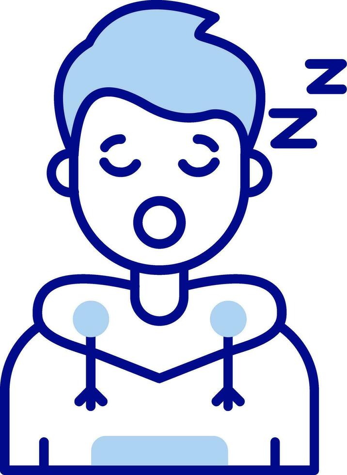 dormir línea lleno icono vector