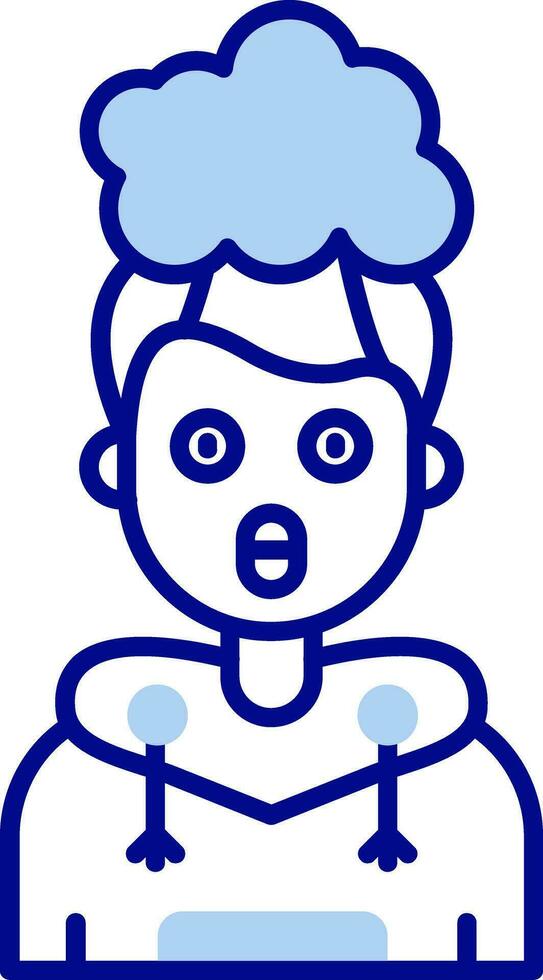 Exploding Line Filled Icon vector