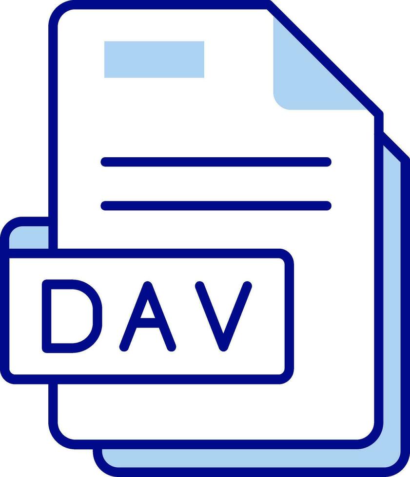 Dav Line Filled Icon vector