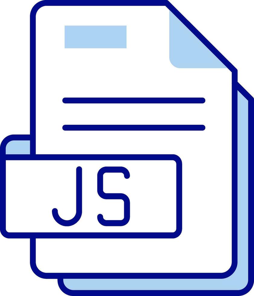 Js Line Filled Icon vector