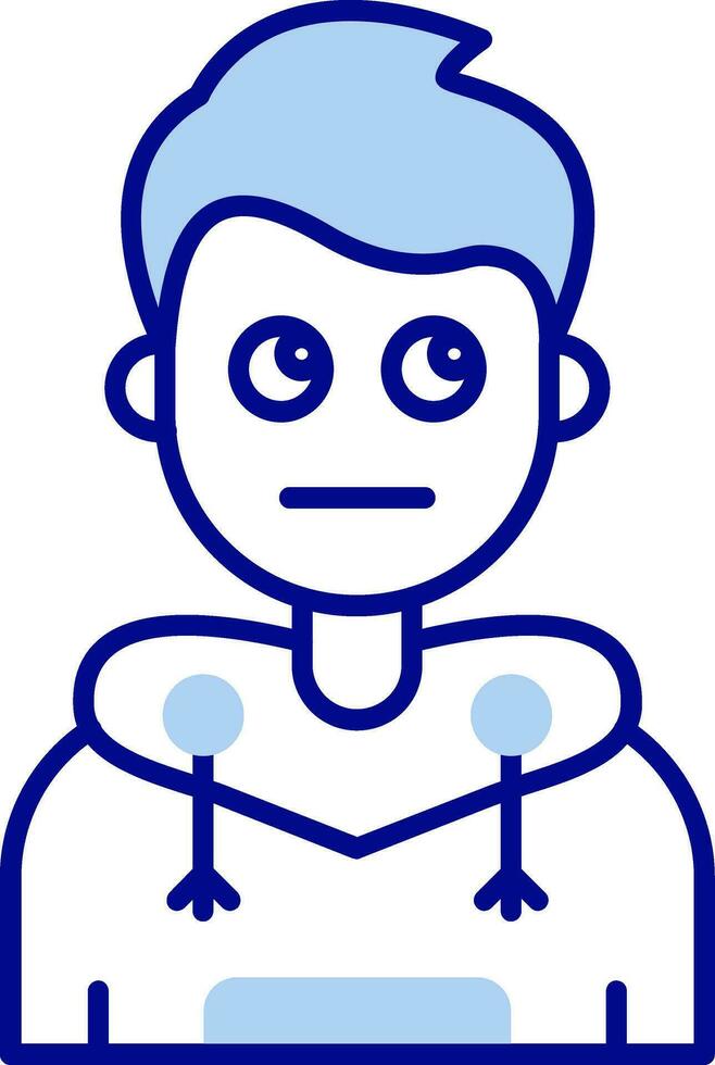 Rolling eyes Line Filled Icon vector
