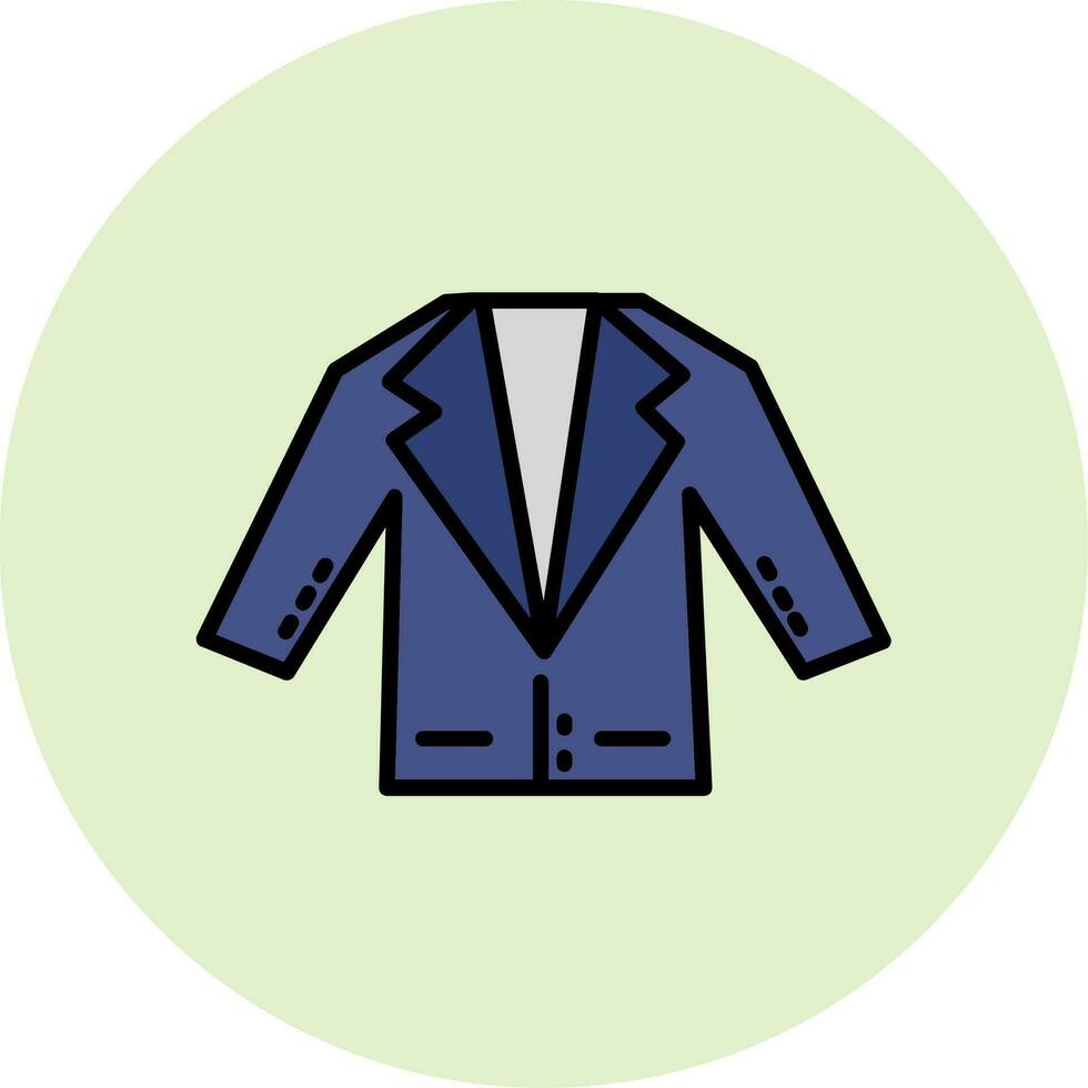 icono de vector de traje