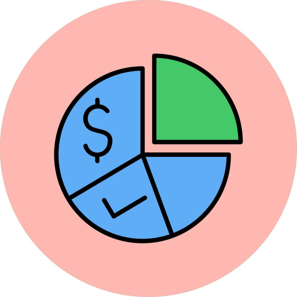 Pie Chart Vector Icon