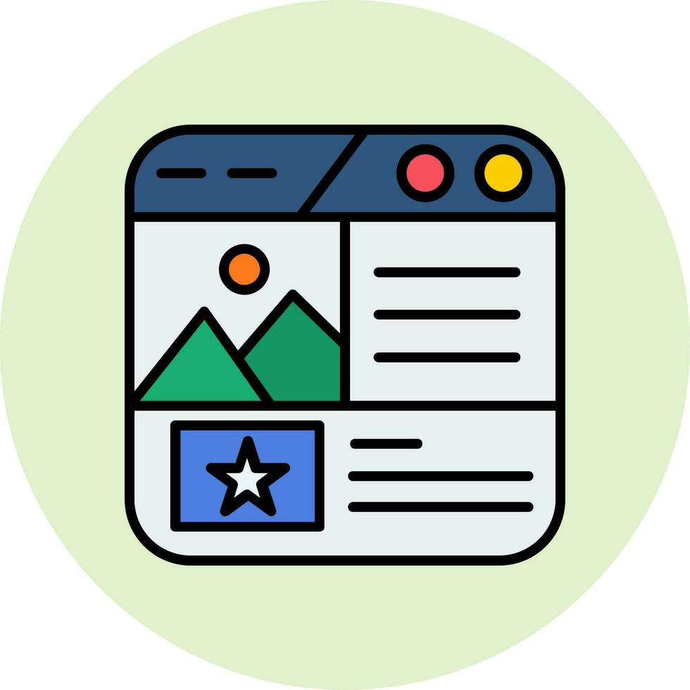 Landing Page Vector Icon