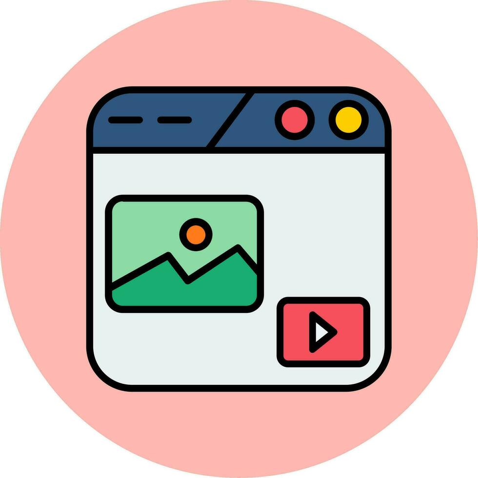 icono de vector de contenido