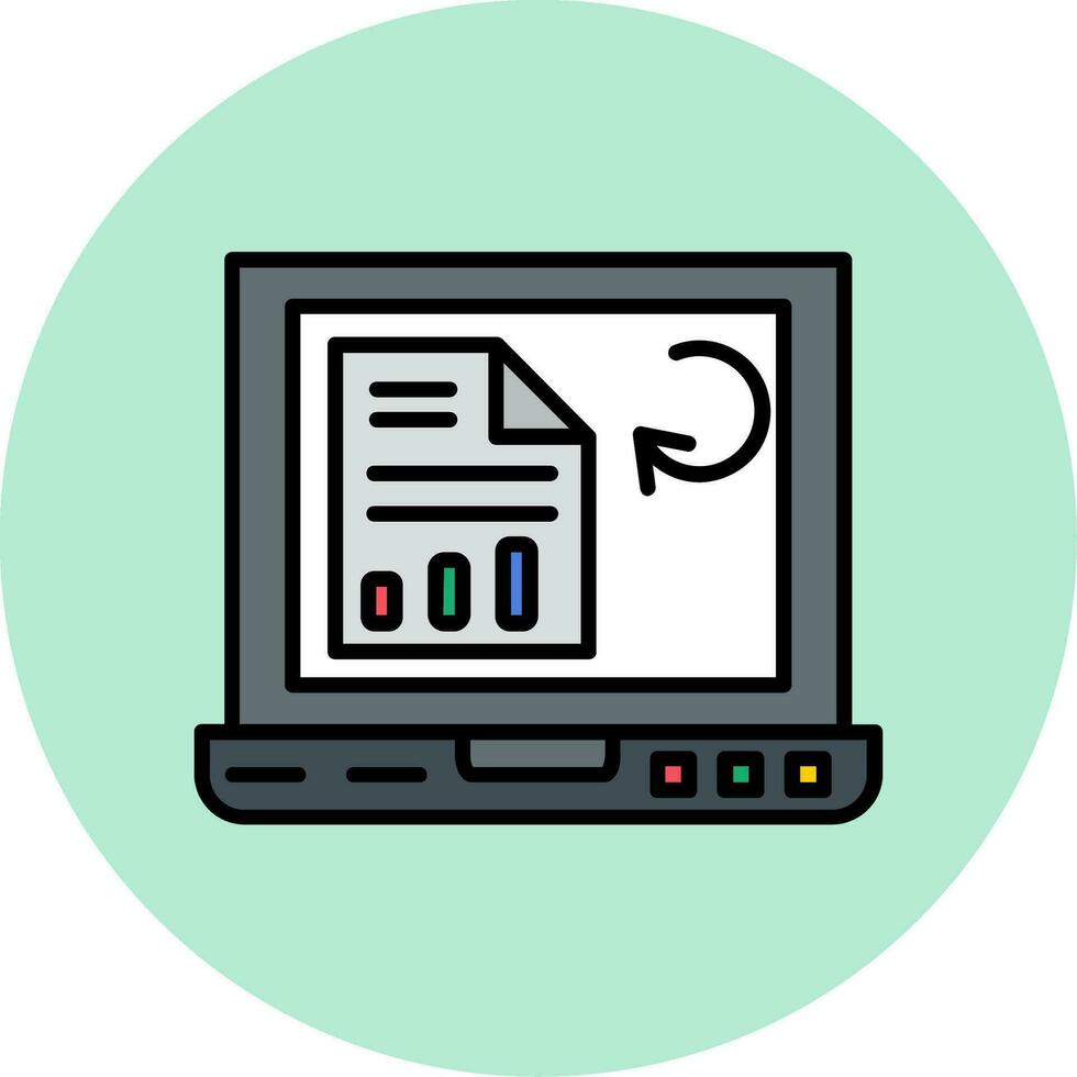 Refresh Data Vector Icon