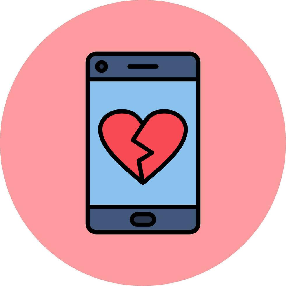 Heart Break Vector Icon