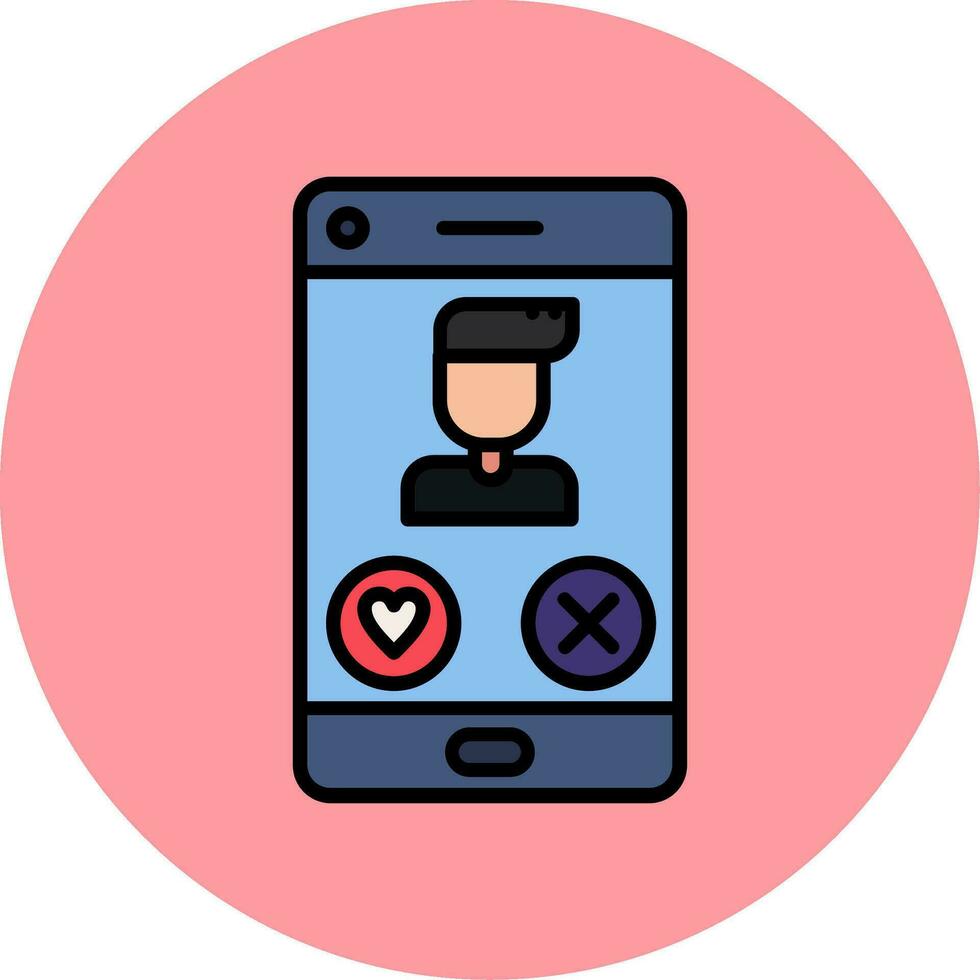 Dating App Vector Icon