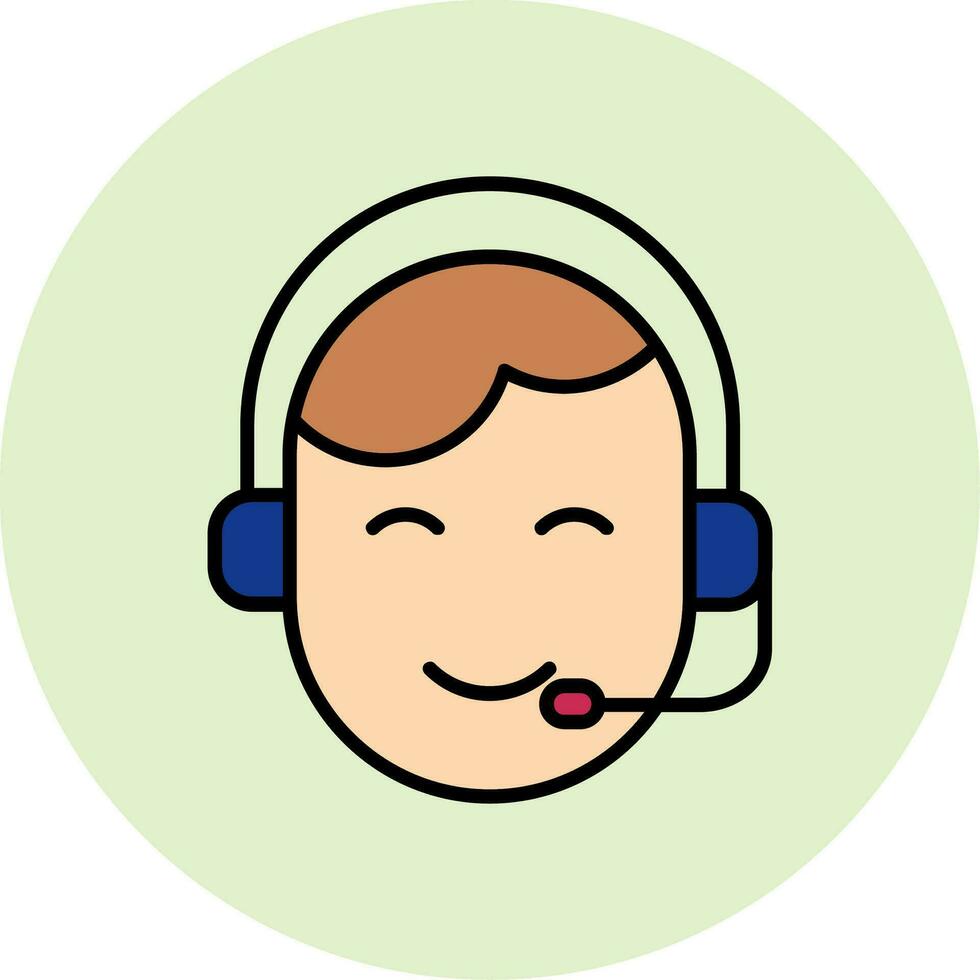 Customer Service Agent Vector Icon