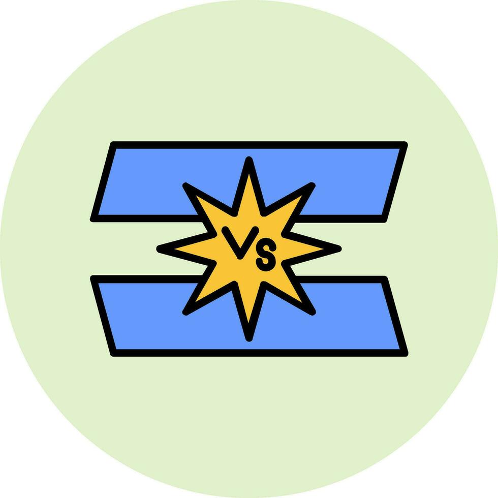 versus icono de vector