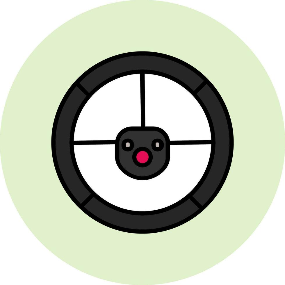 Steering Wheel Vector Icon