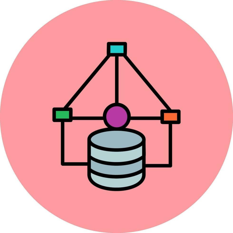 Data Flow Vector Icon