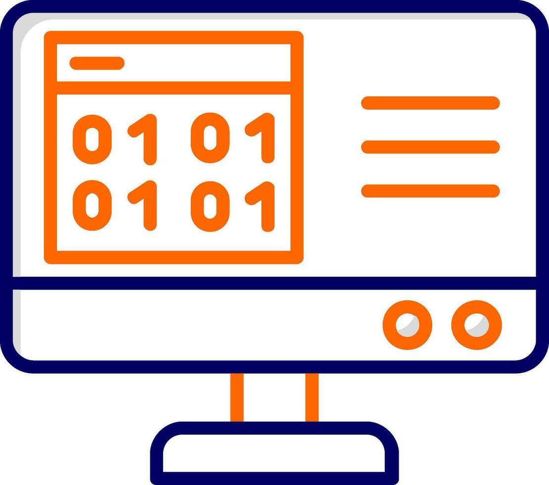 Binary Code Vector Icon